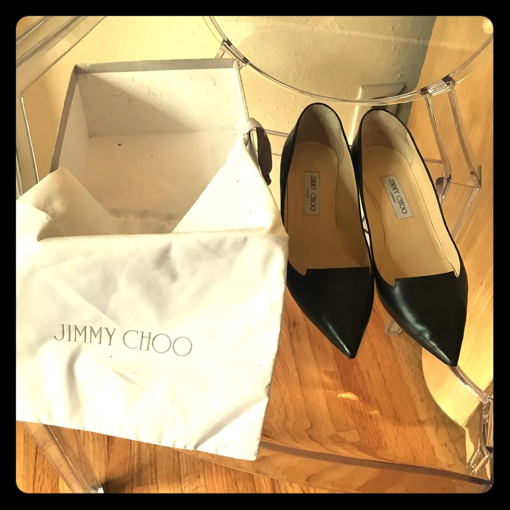Jimmy Choo Allure Black Kitten Heel sz 41